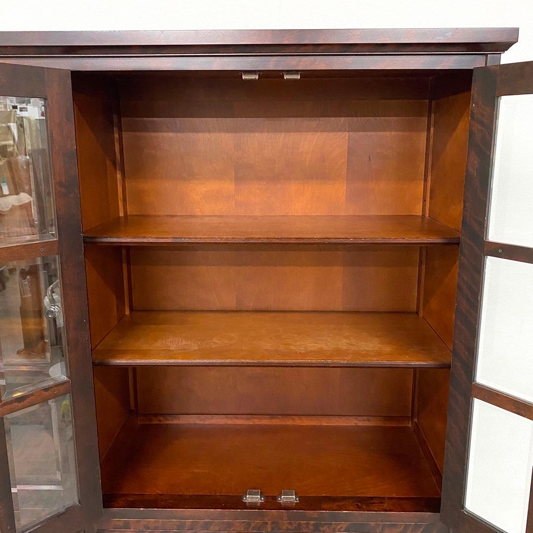 北海道民芸家具 北民 食器棚 飾り棚 民芸 キッチンボード 4