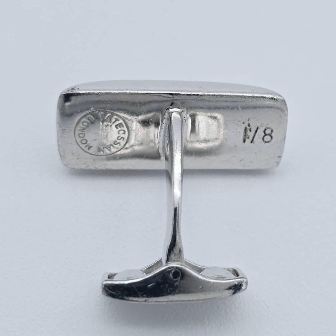 ★TATEOSSIAN★ カフリンクス ストーン レッド SV925 シルバー