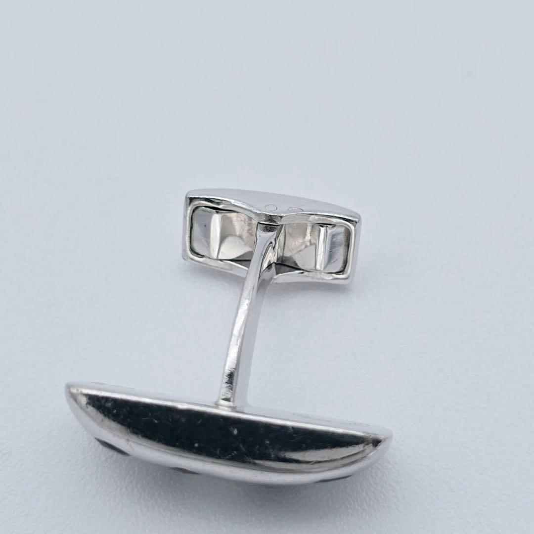 ★TATEOSSIAN★ カフリンクス ストーン レッド SV925 シルバー