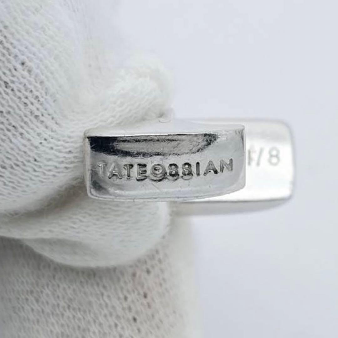 ★TATEOSSIAN★ カフリンクス ストーン レッド SV925 シルバー