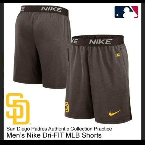 新品タグ付☆NIKE　サンディエゴ・パドレス　ショーツ　ブラウン　ハーフパンツ