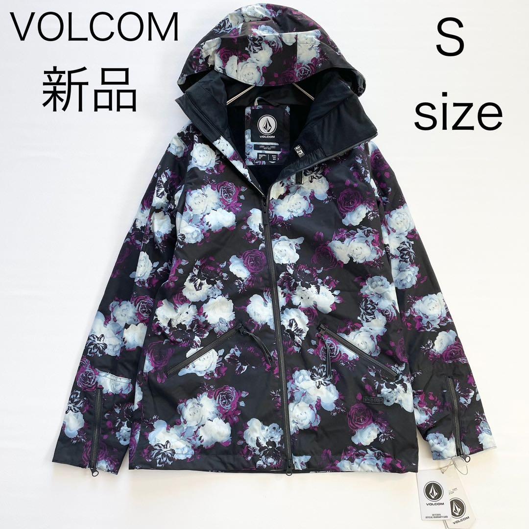 4440【新品タグ付き】ボルコム スノボウェア ジャケット 花柄 レディース 黒
