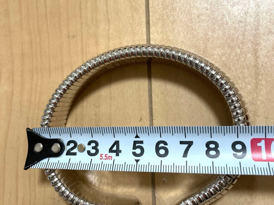 美品 orgone オルゴンリング バングル ブレスレット シルバー系 施術用