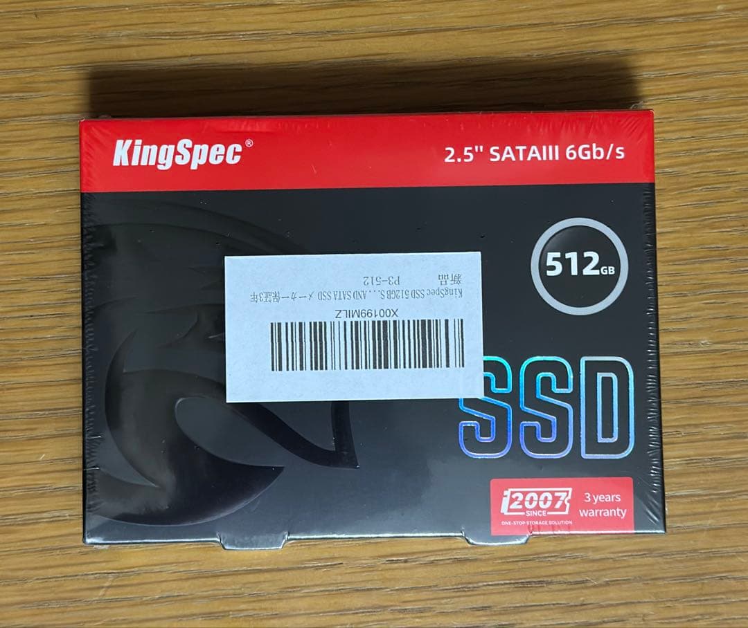 内蔵型SSD KingSpec SSD 512GB SATAIII 6Gb/s