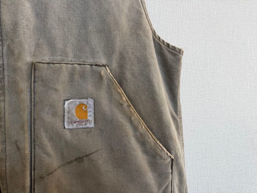 超超スペシャル 80s 星タグ ヴィンテージ カーハート ベスト L グレー