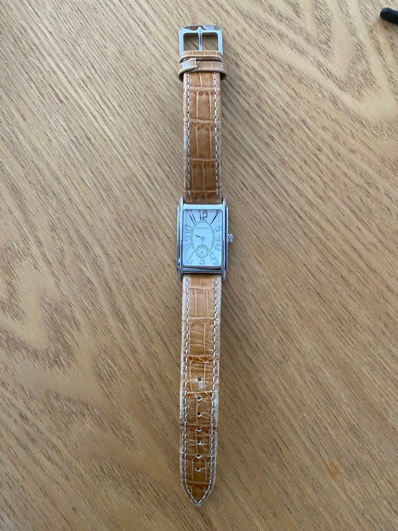 Hamilton アードモア　 長方形時計 ホワイト文字盤