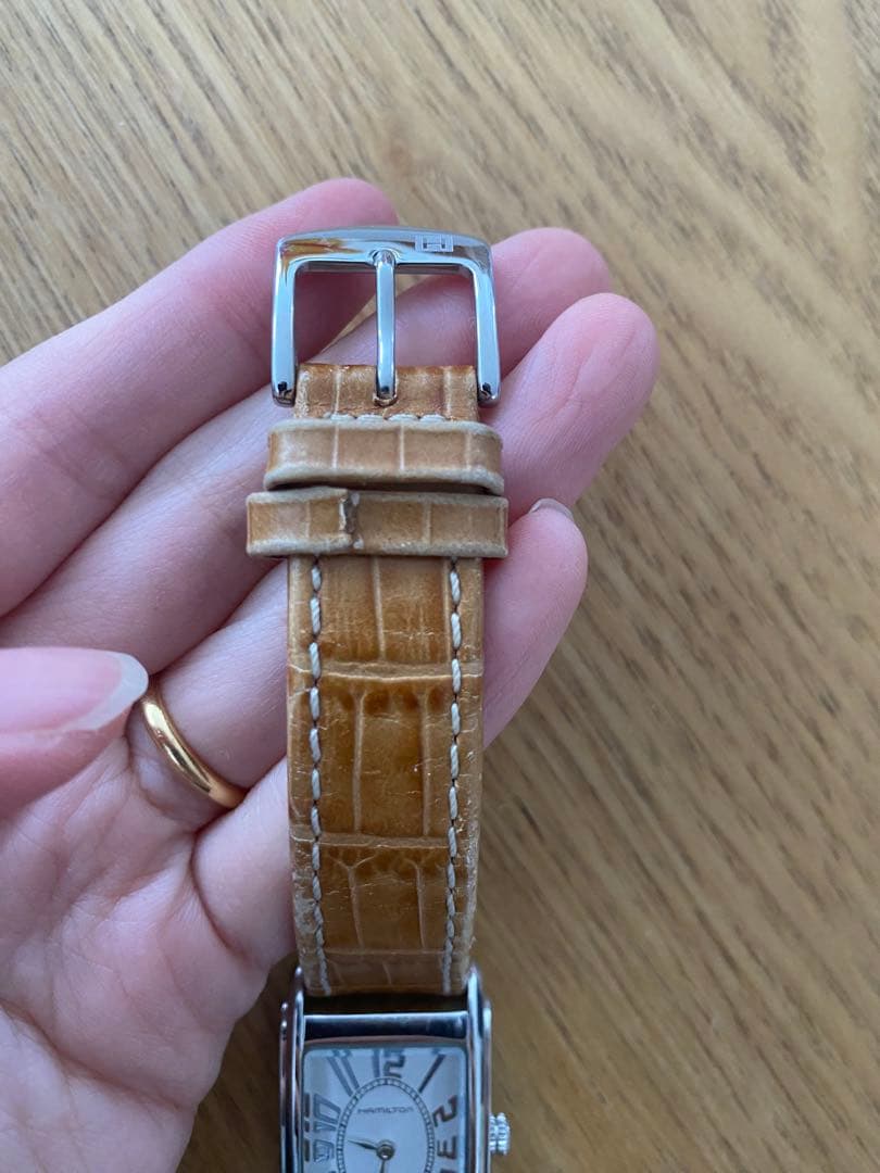 Hamilton アードモア　 長方形時計 ホワイト文字盤