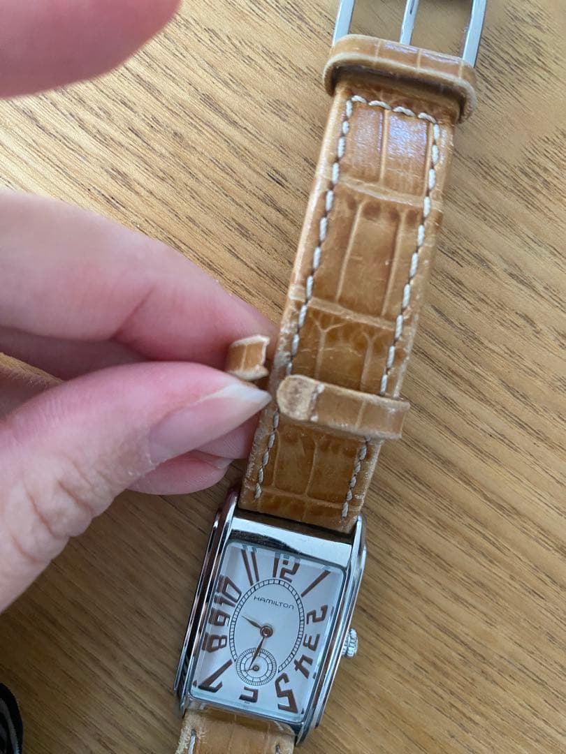 Hamilton アードモア　 長方形時計 ホワイト文字盤