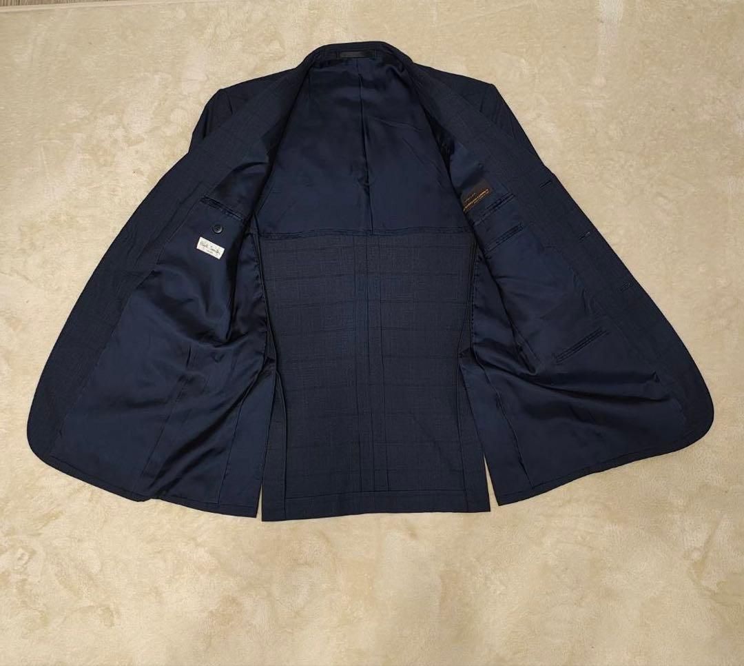 【極美品】ポールスミス　ロンドン　ネイビーチェック柄スーツ　上下セット（M〜L）