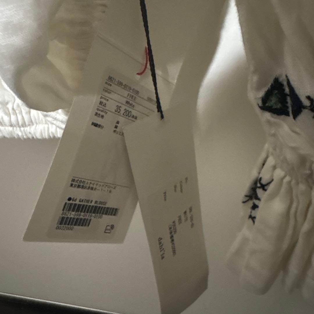 dahl’ia × 6(ROKU)GATHER BLOUSE/ブラウス新品未使用