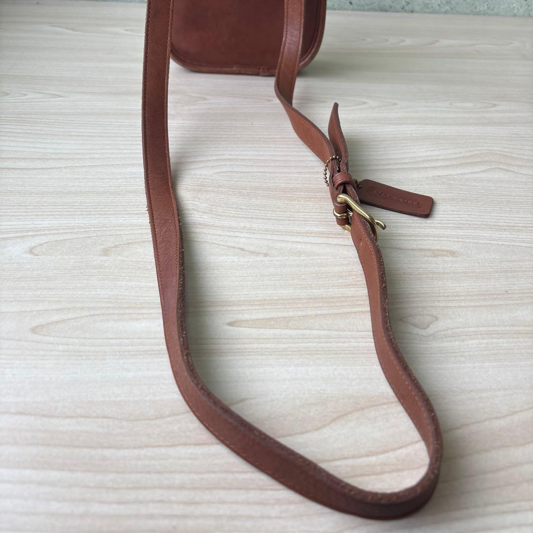 チ*イ様 COACH オールドコーチ カーフレザー ターンロック ショルダーバッ