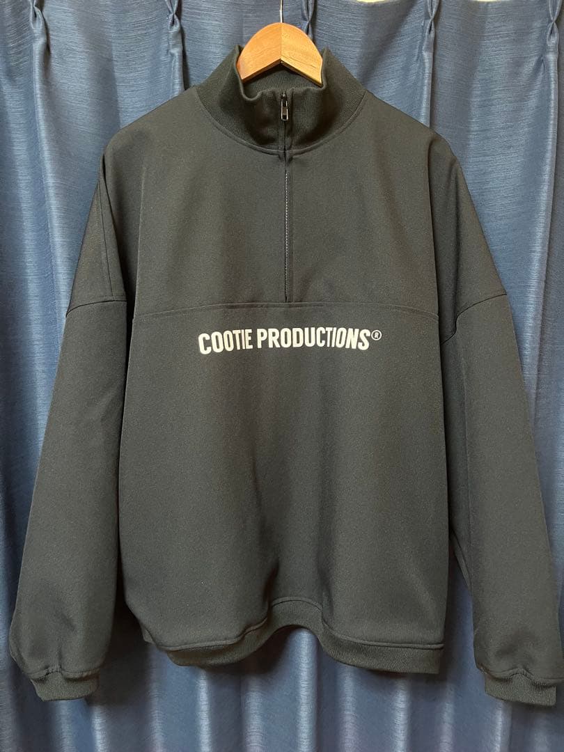 トップス cootie Polyester Twill Half Zip L/S Tee