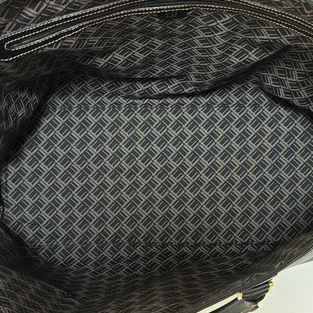 美品✨dunhill ダンヒル ボストンバッグ 大容量 レザー ダークブラウン