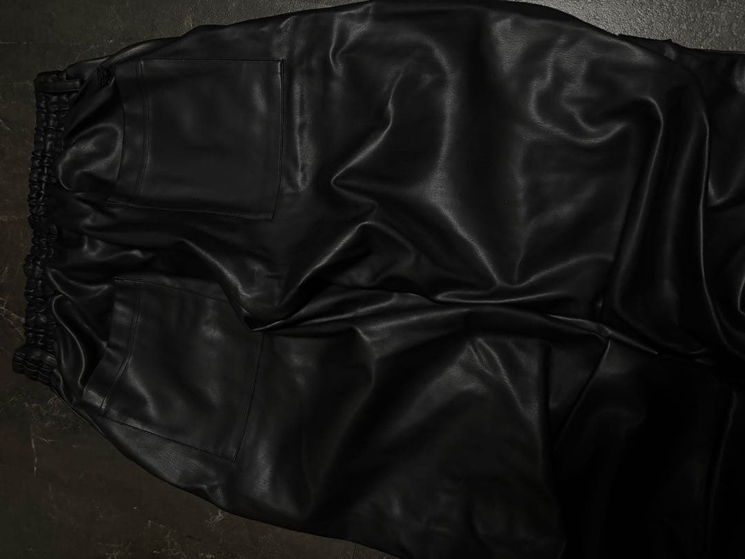 【即日発送】 amnjx blackrose トラックパンツ レザー 平本蓮