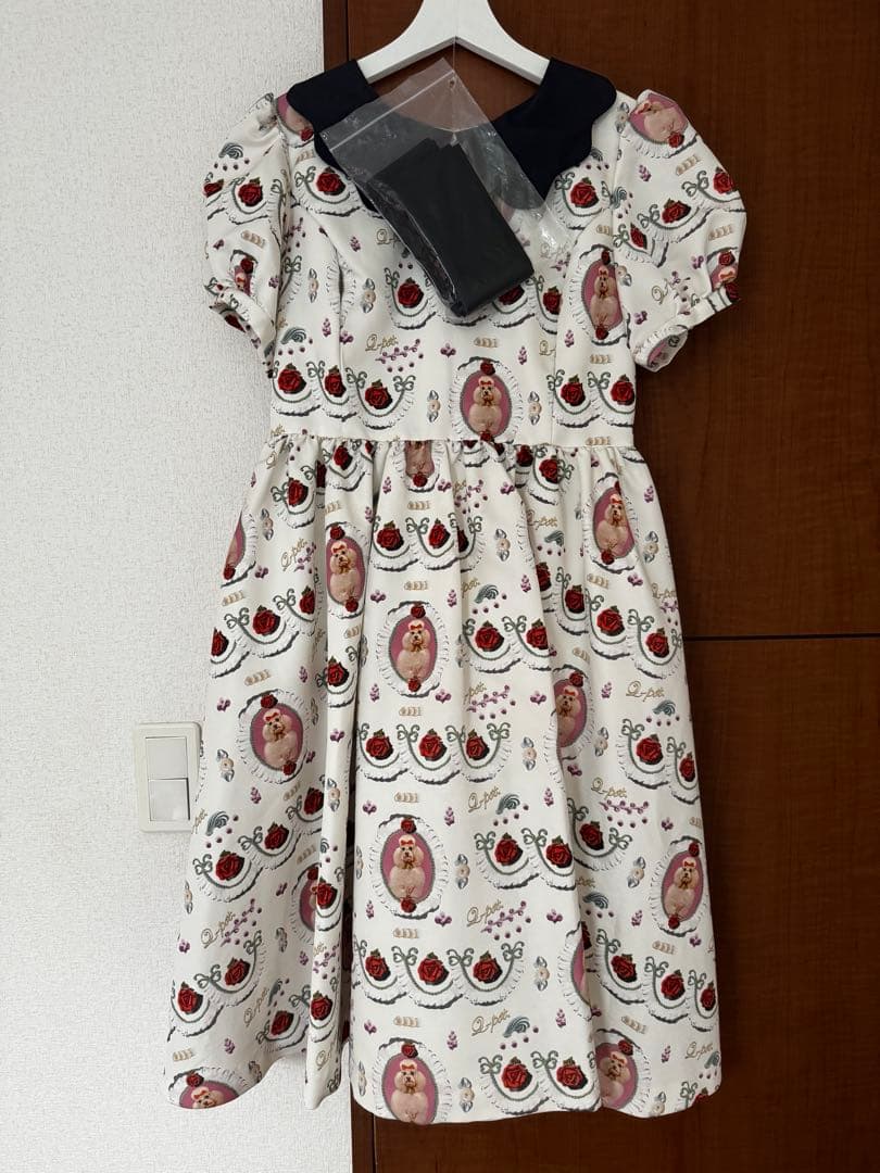 プードルケーキパフスリーブドレス　ワンピース　Q-pot