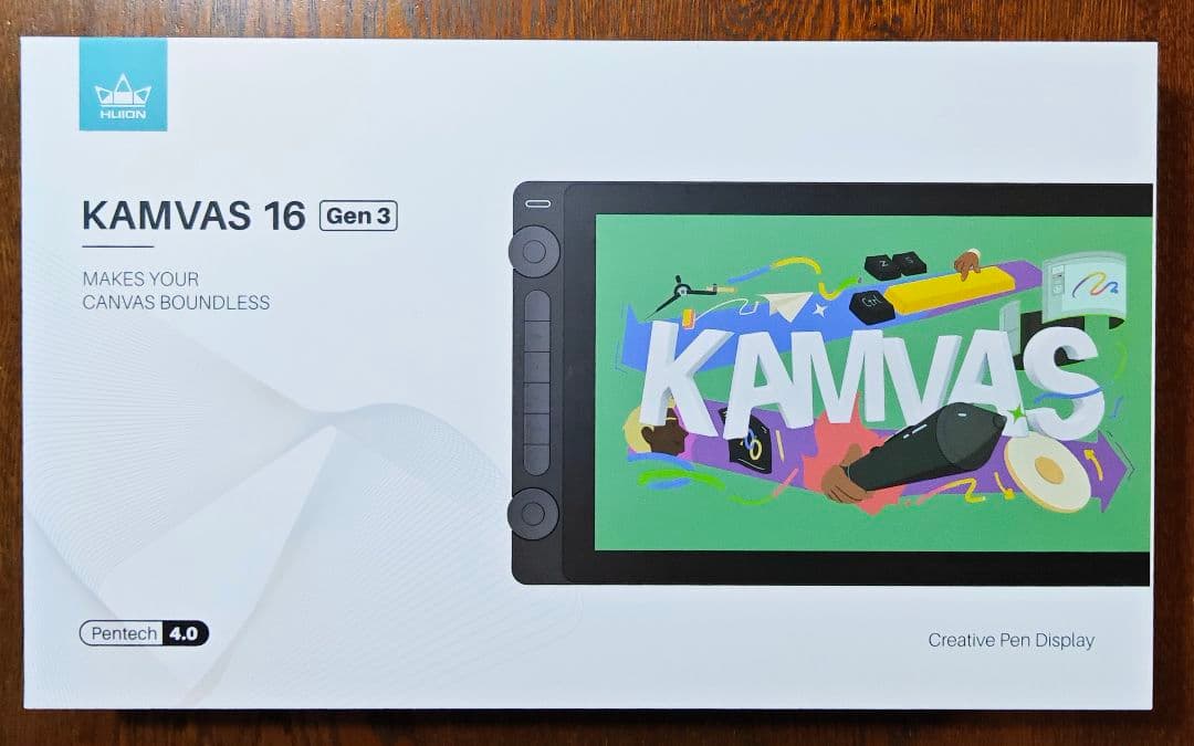 液タブ・ペンタブ HUION Kamvas 16 (Gen 3)