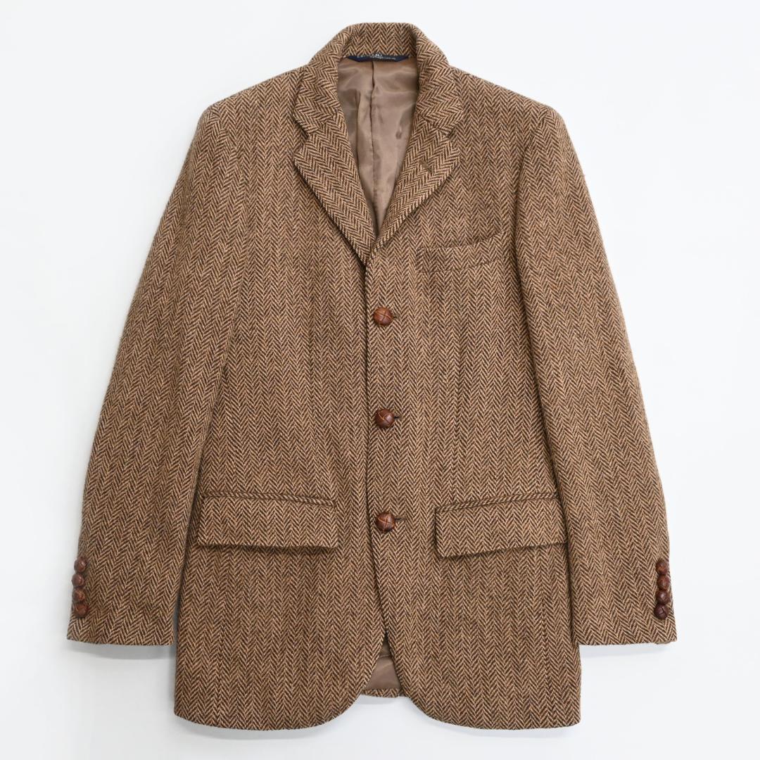 90s ラルフローレン ヘリンボーン ツイードジャケット 47983*