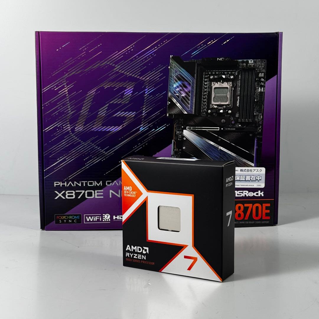 新品セット / 9800X3D / X870E NOVA