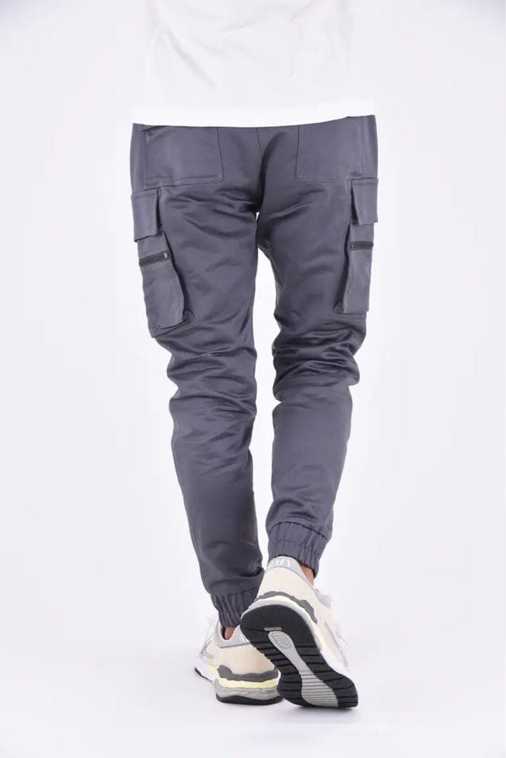 1PIU1UGUALE3 RELAXスリムシルエット カーゴパンツ グレー S