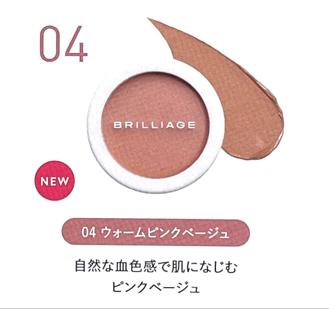 ブリリアージュ カモフラージュコンシーラーチーク04とワイドフィンガーブラシ