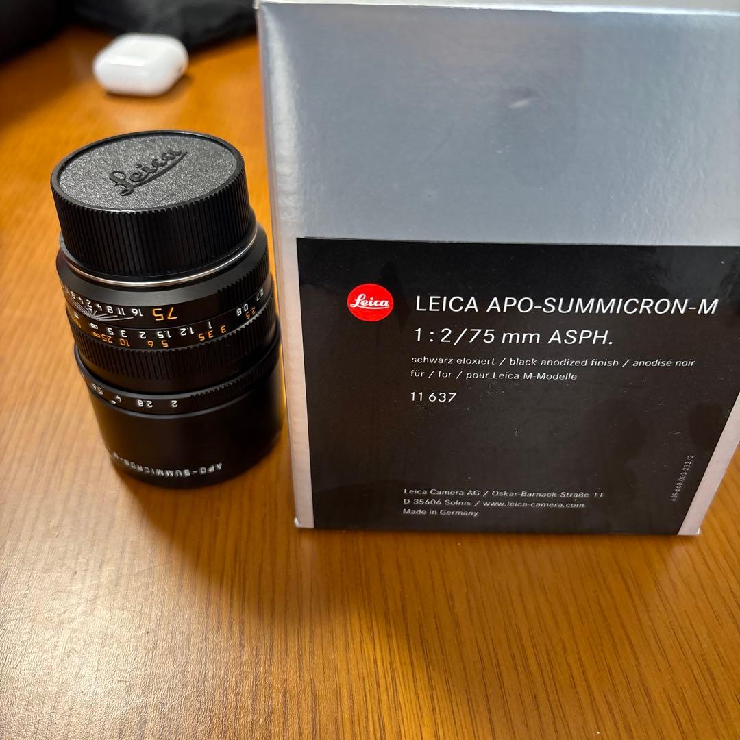 レンズ(単焦点) Leica apo-summicron-m 75mmF2 ASPH 11637