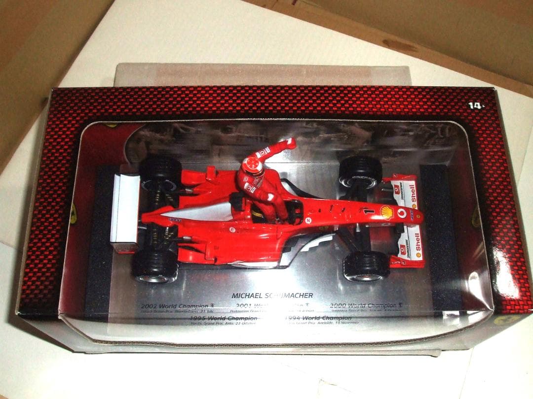 美品　ミハエル・シューマッハ　5年連続　WC　優勝記念　マテル　１／１８