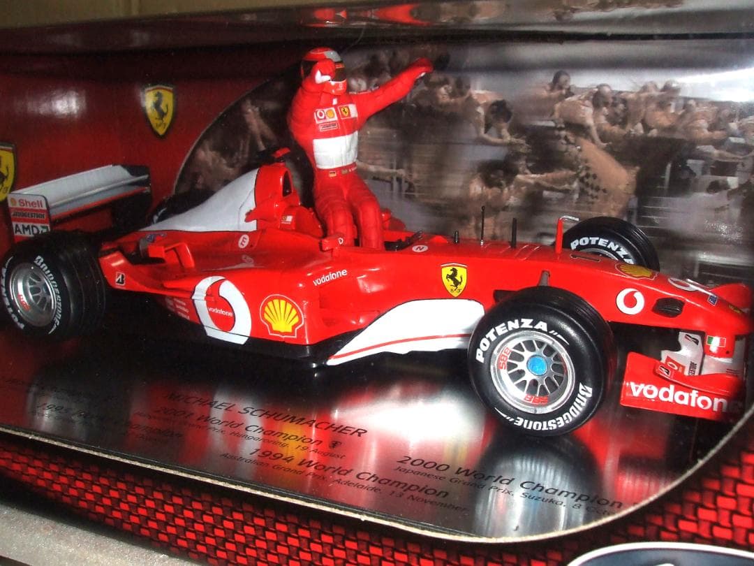 美品　ミハエル・シューマッハ　5年連続　WC　優勝記念　マテル　１／１８