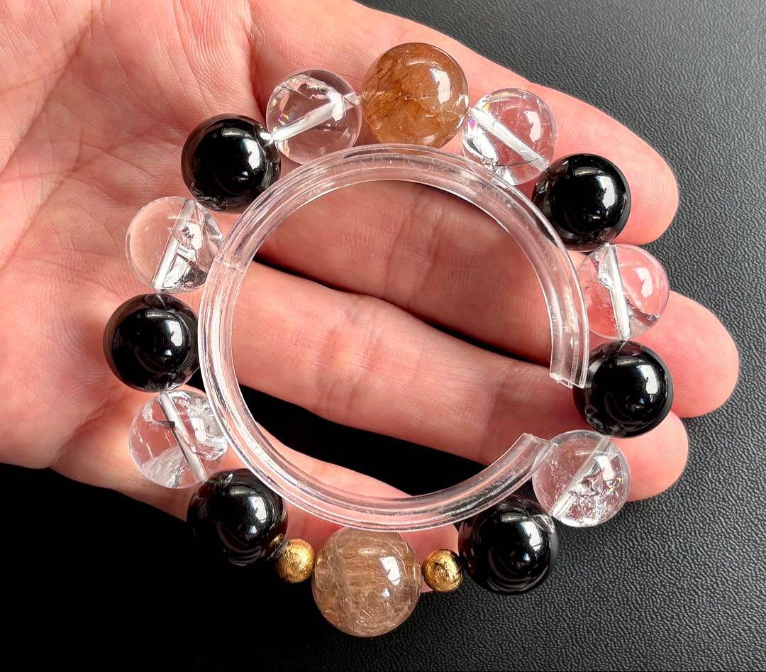 ちょこみんと　究極品質　オリジナルデザインの神大珠ブレス〜天照守護神14〜