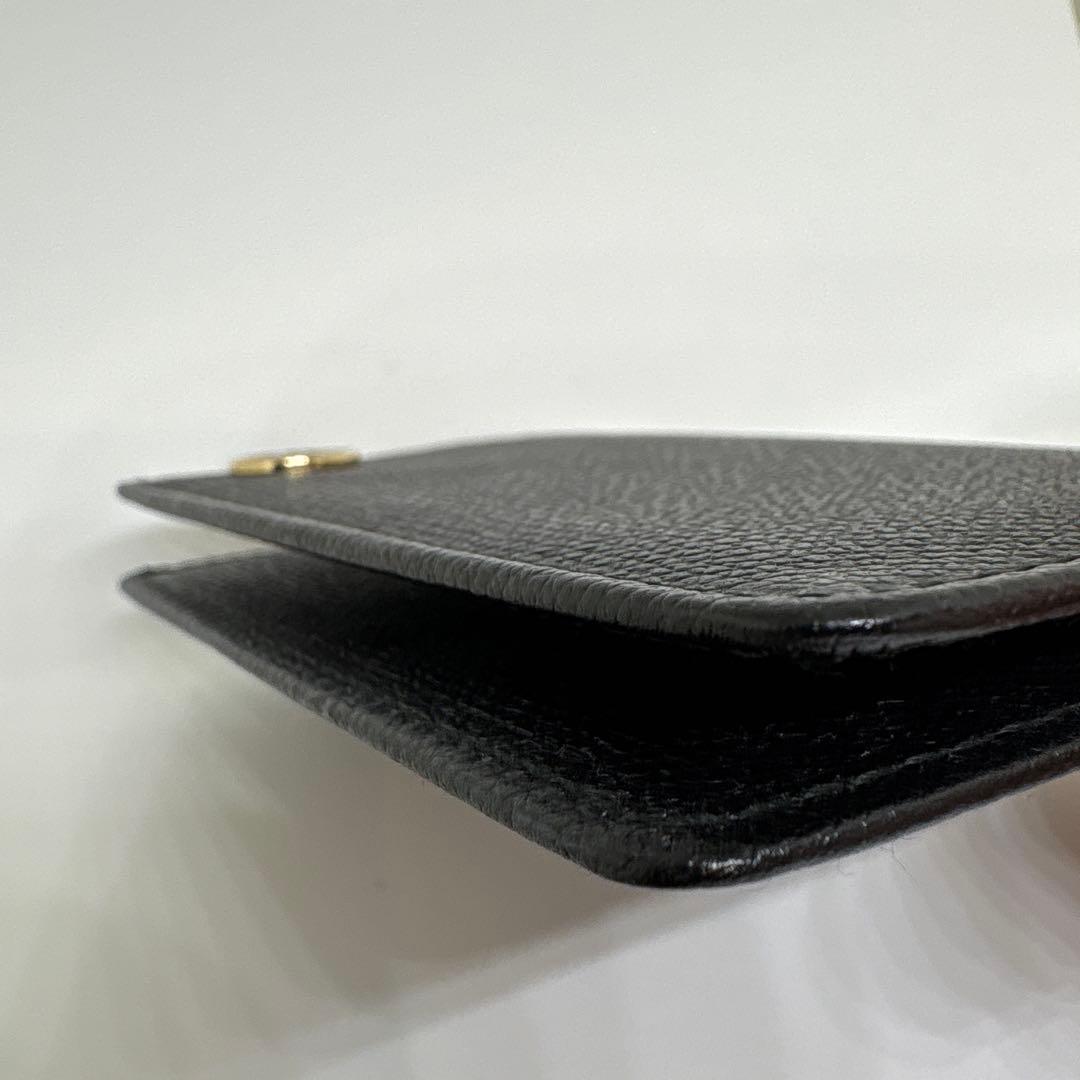 国内正規品CHANELココマークカードケース名刺二つ折りブラックゴールド金具