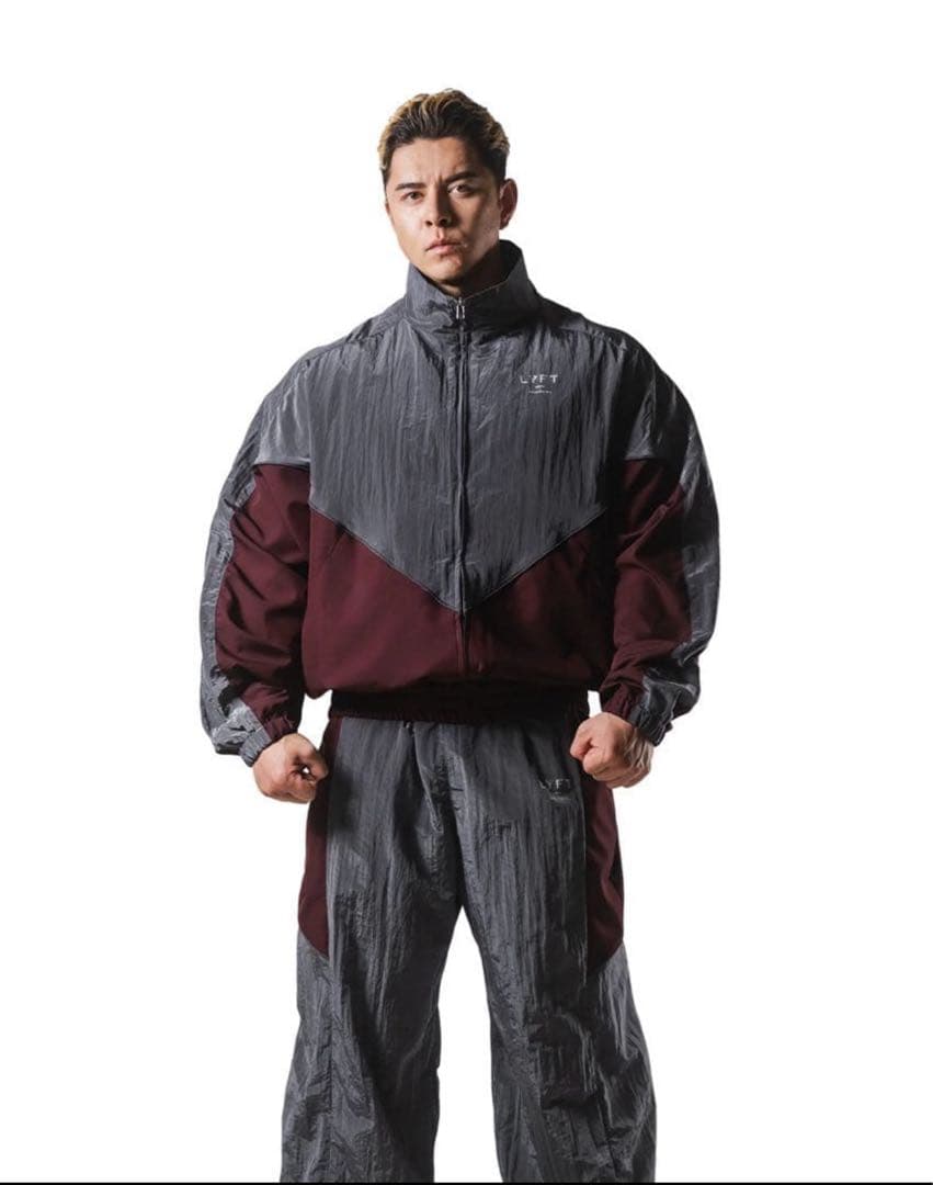 LYFT/リフト Vフォームトラックジャケット＆パンツ ダークグレー
