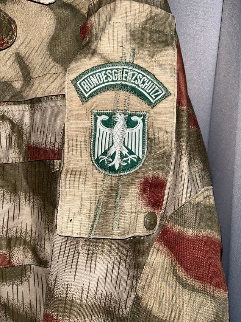 e*d様 希少60s vintageドイツ国境警備隊 ウォーターカモジャケットユ