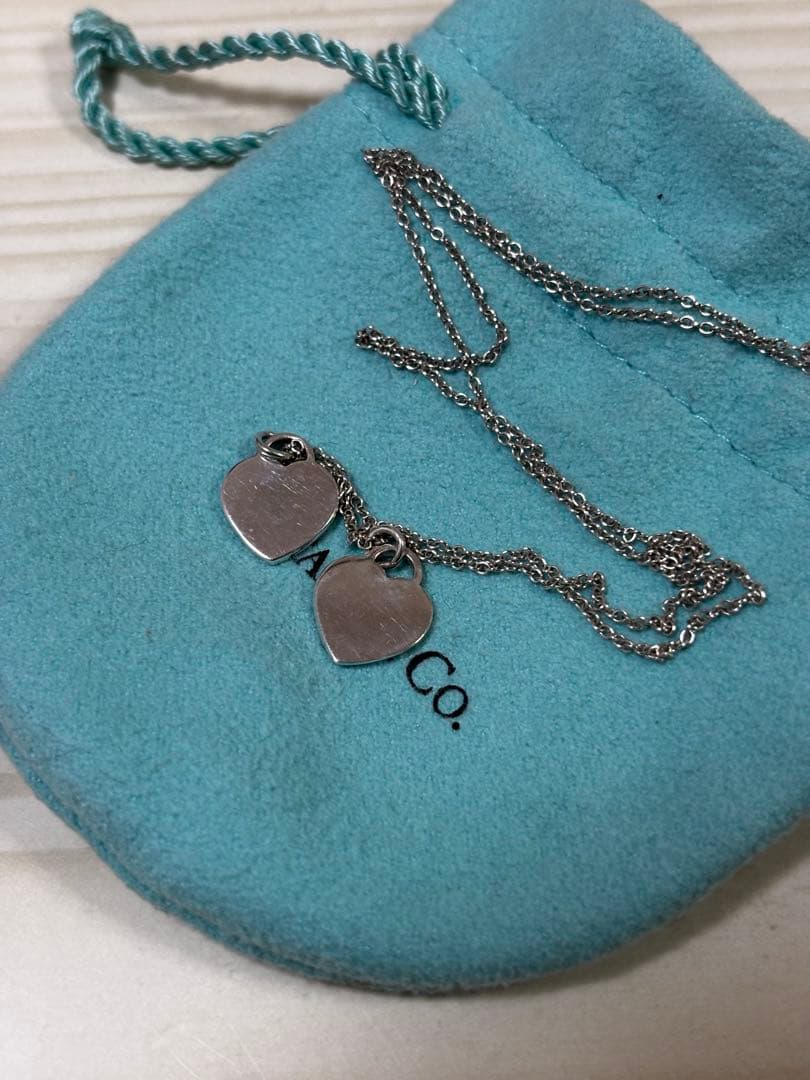 d*2様 Tiffany&Co. リターントゥティファニーダブルハートタグネック