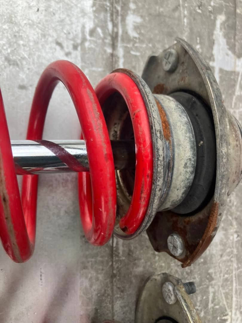 L375S タントカスタム 純正 Fストラット付ダウンサス スプリング 1台分