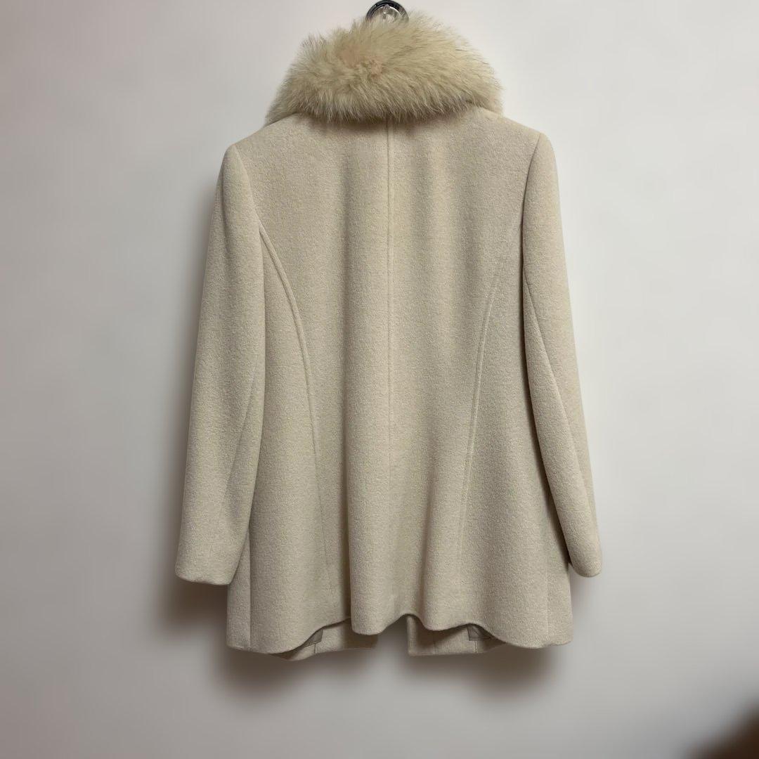 ファー付き　ハーフコート