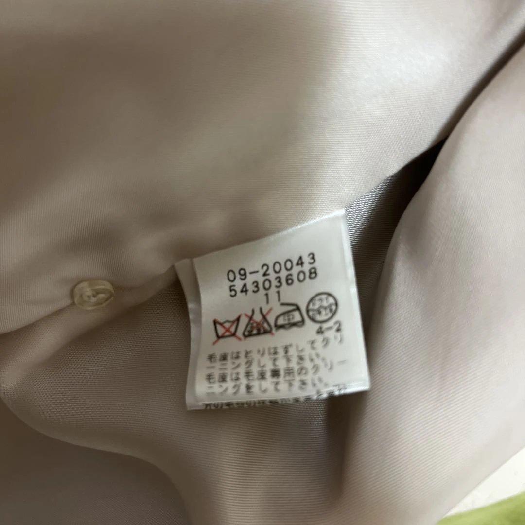 ファー付き　ハーフコート