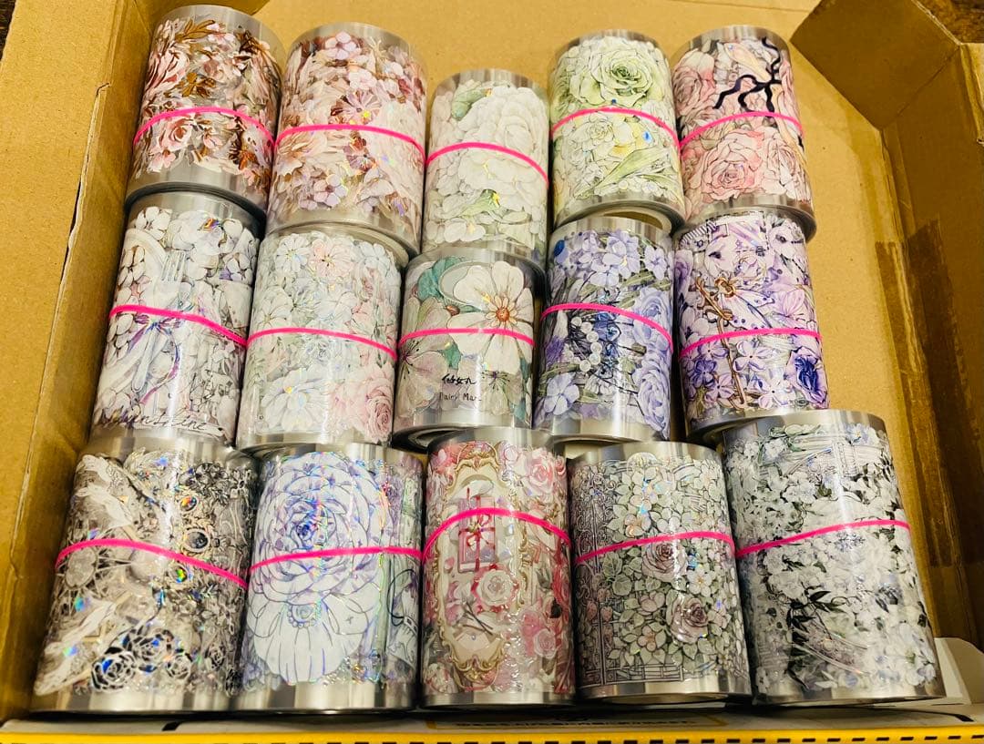 ①海外マステ　キラキラ系　まとめ売り　合計59.5m