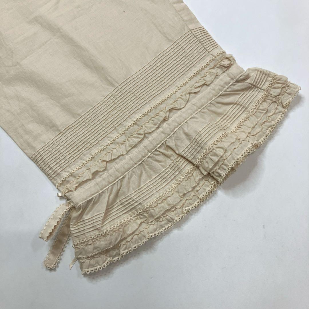 【未使用】ピンクハウス 生成 ピコフリル ピンタック ドロワーズ/2021年