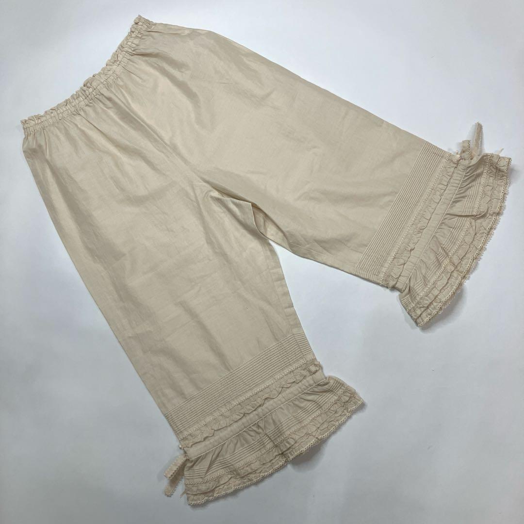 【未使用】ピンクハウス 生成 ピコフリル ピンタック ドロワーズ/2021年