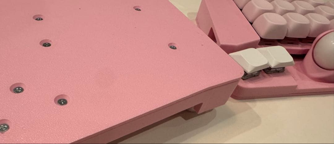 や*と様 【新品】keyball39 ピンク　フルフェイスケース　完成品 付属品