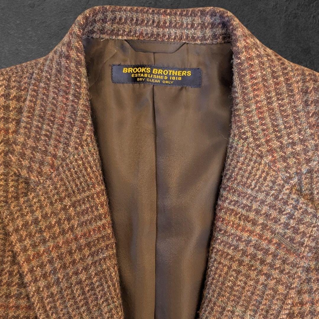 ブルックスブラザーズ テーラードジャケット グレンチェック柄 L