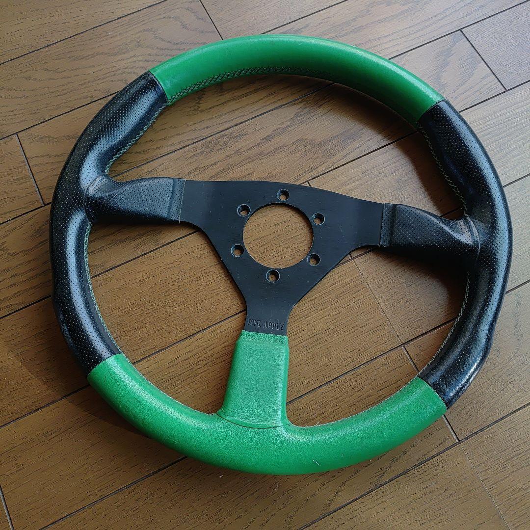‼️即日発送可能‼️PINE APPLE ステアリング グリーン/ブラック