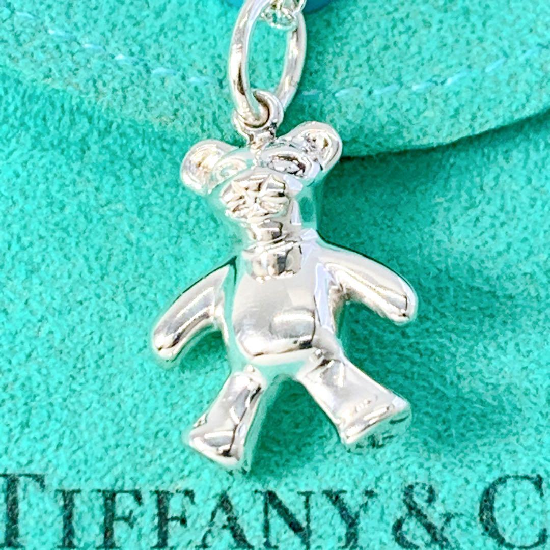 美品 ティファニー テディベア ネックレス チェーン社外品 シルバー925