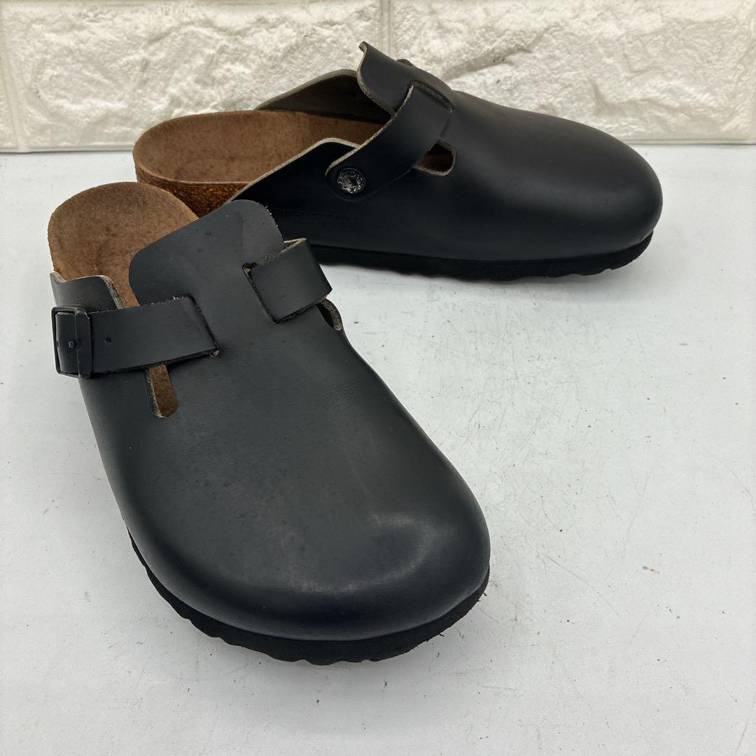【良品】ビルケンシュトック ボストン サボサンダル 23cm ブラック ナロー幅