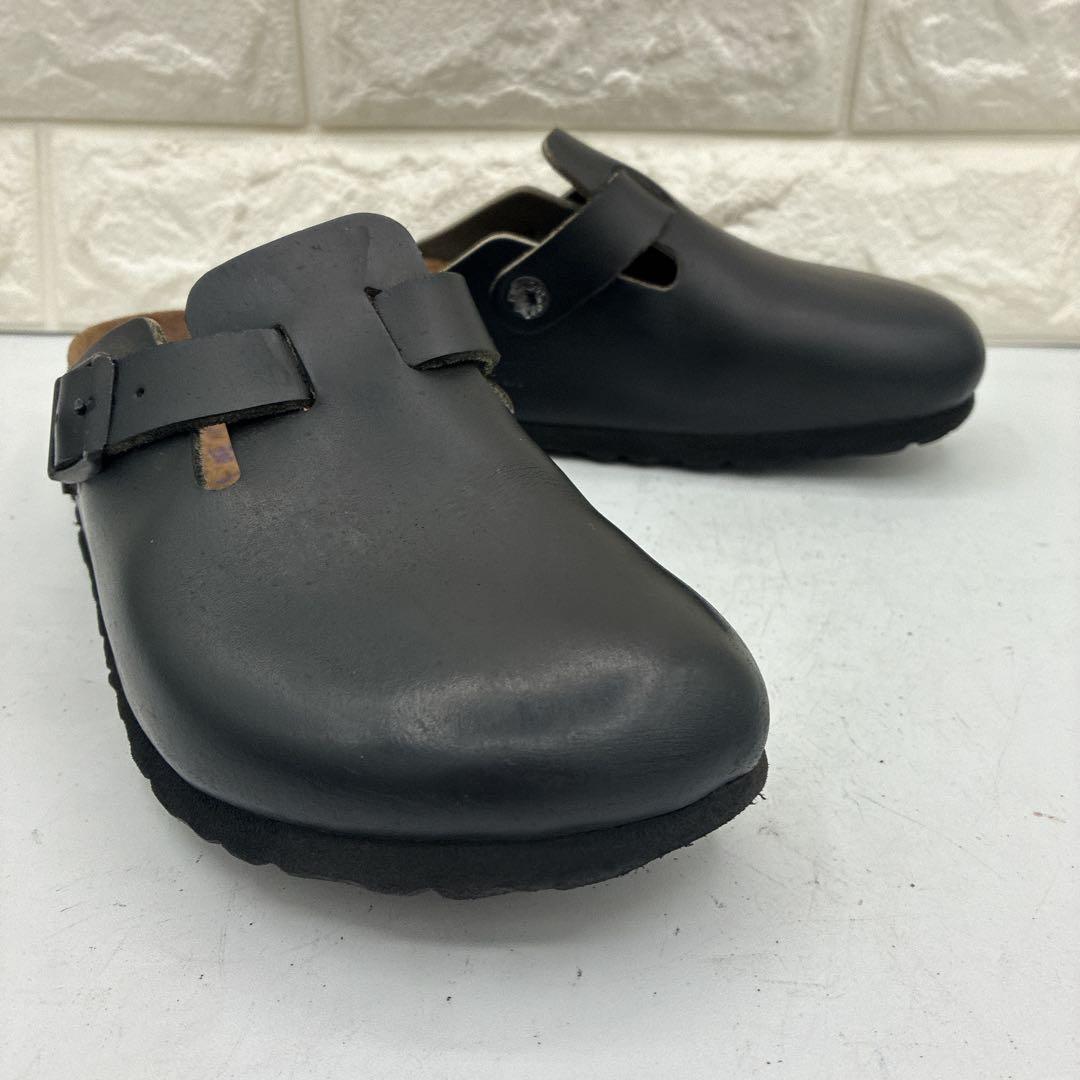 【良品】ビルケンシュトック ボストン サボサンダル 23cm ブラック ナロー幅