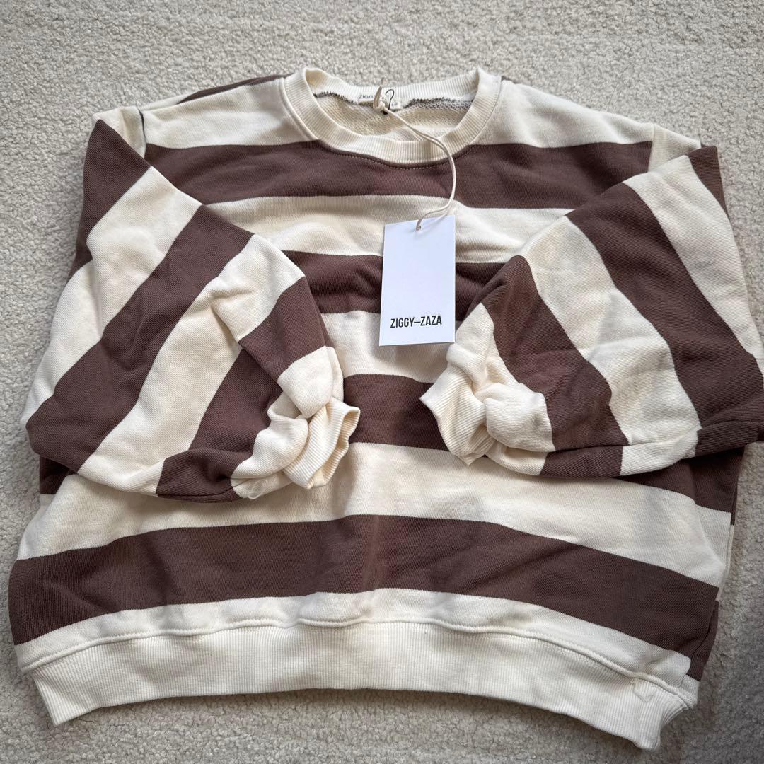 Ziggy zaza ボーダートレーナー　3-5y