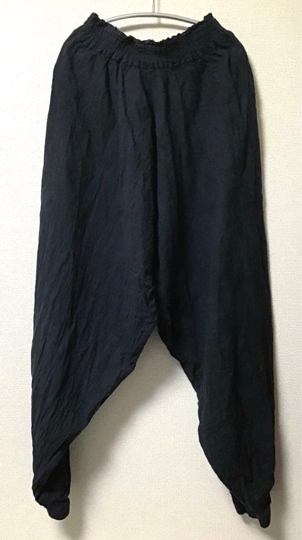 ヂェン先生の日常着、バルーンパンツオリジナル（太極拳パンツ）、薄手、黒