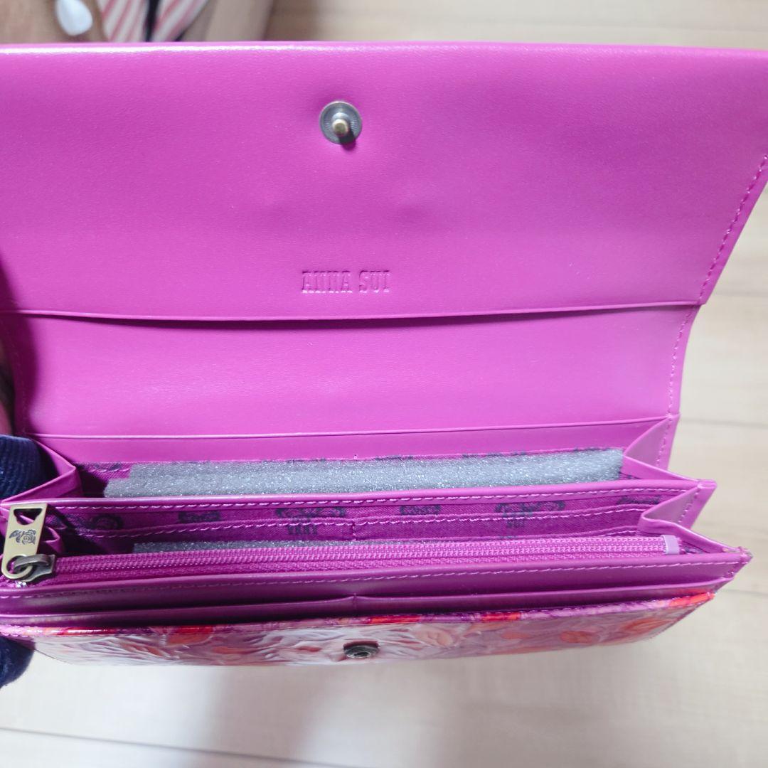 ANNA SUI 花柄 長財布 がま口