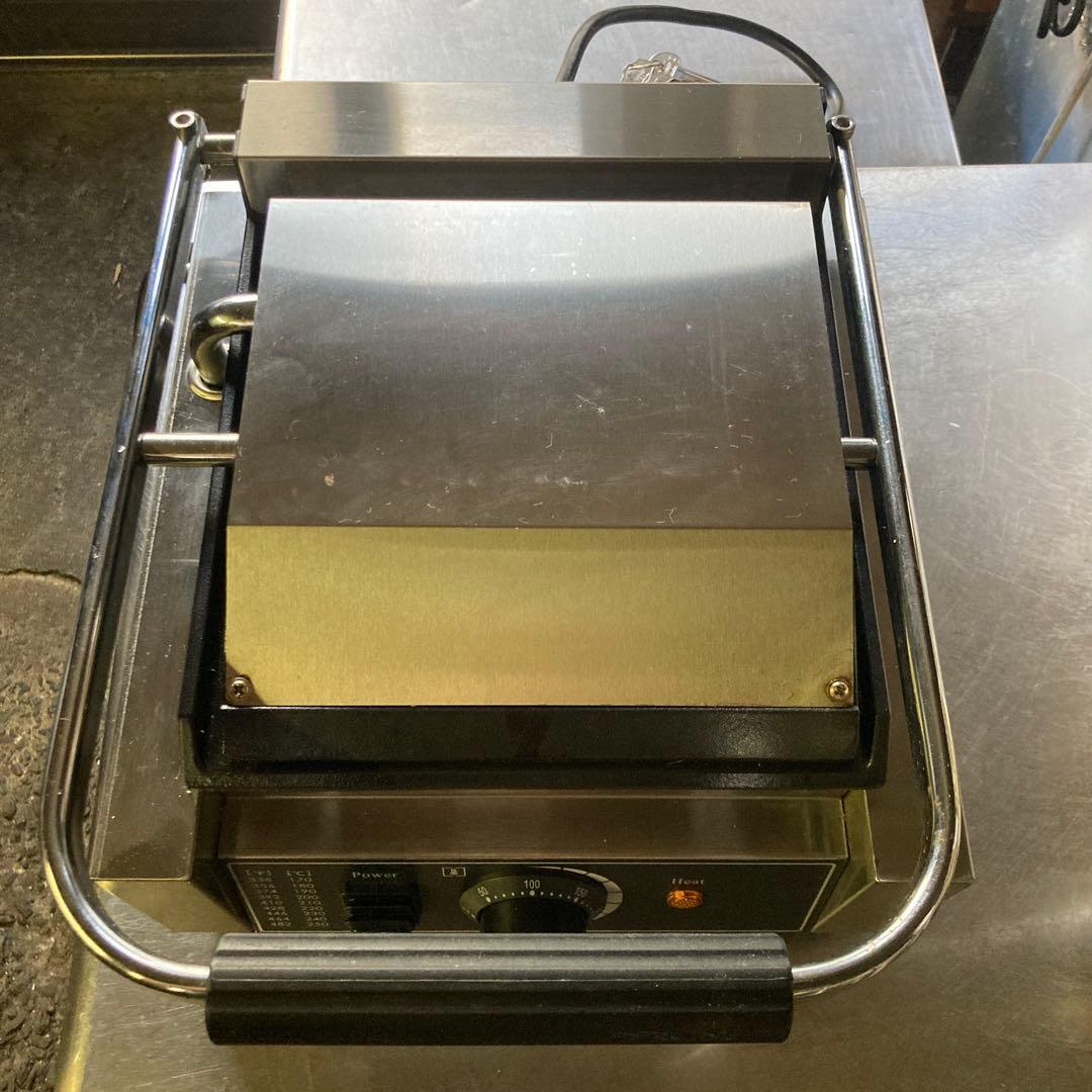 業務用ホットサンド　パニーニメーカー ステンレス製 コンパクト