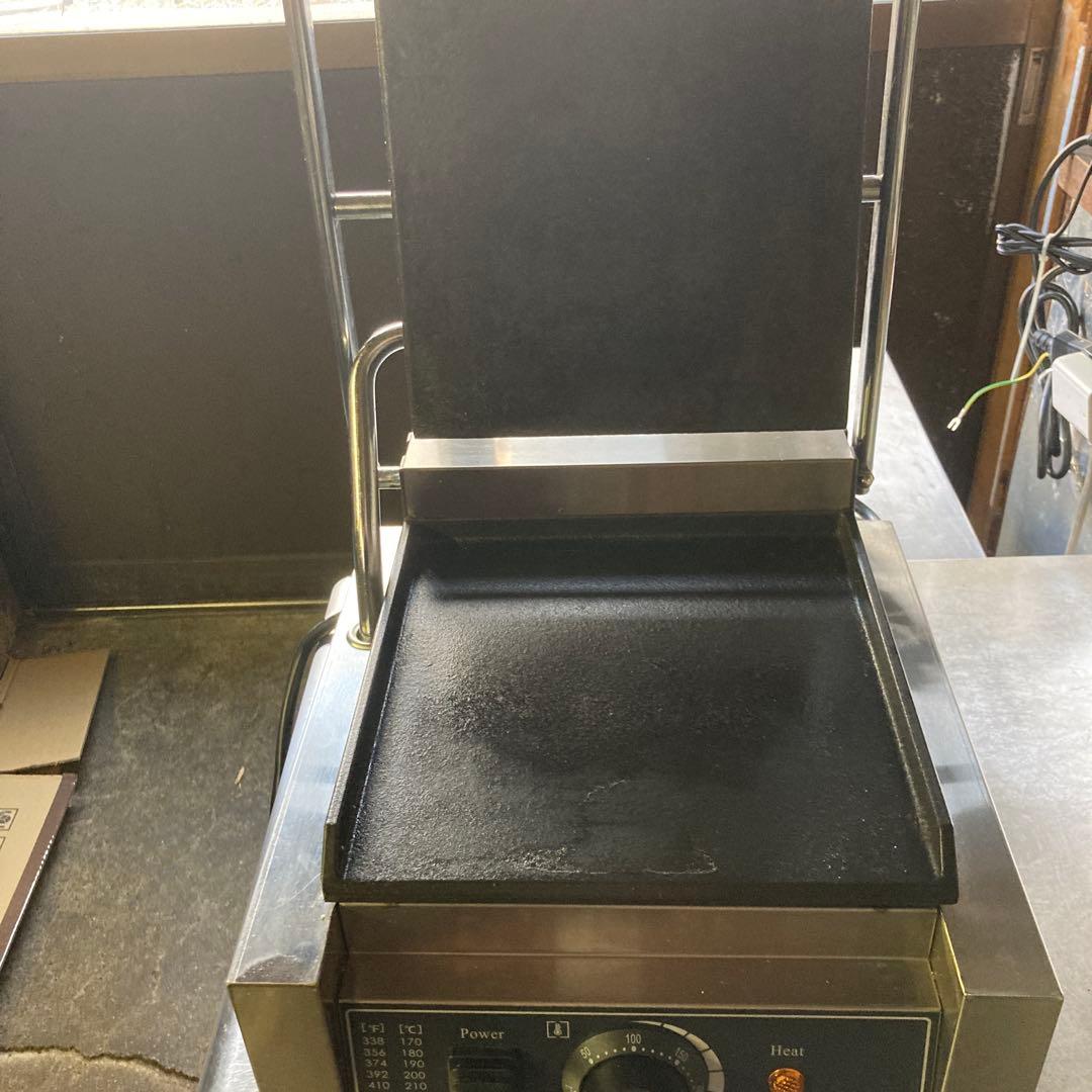 業務用ホットサンド　パニーニメーカー ステンレス製 コンパクト