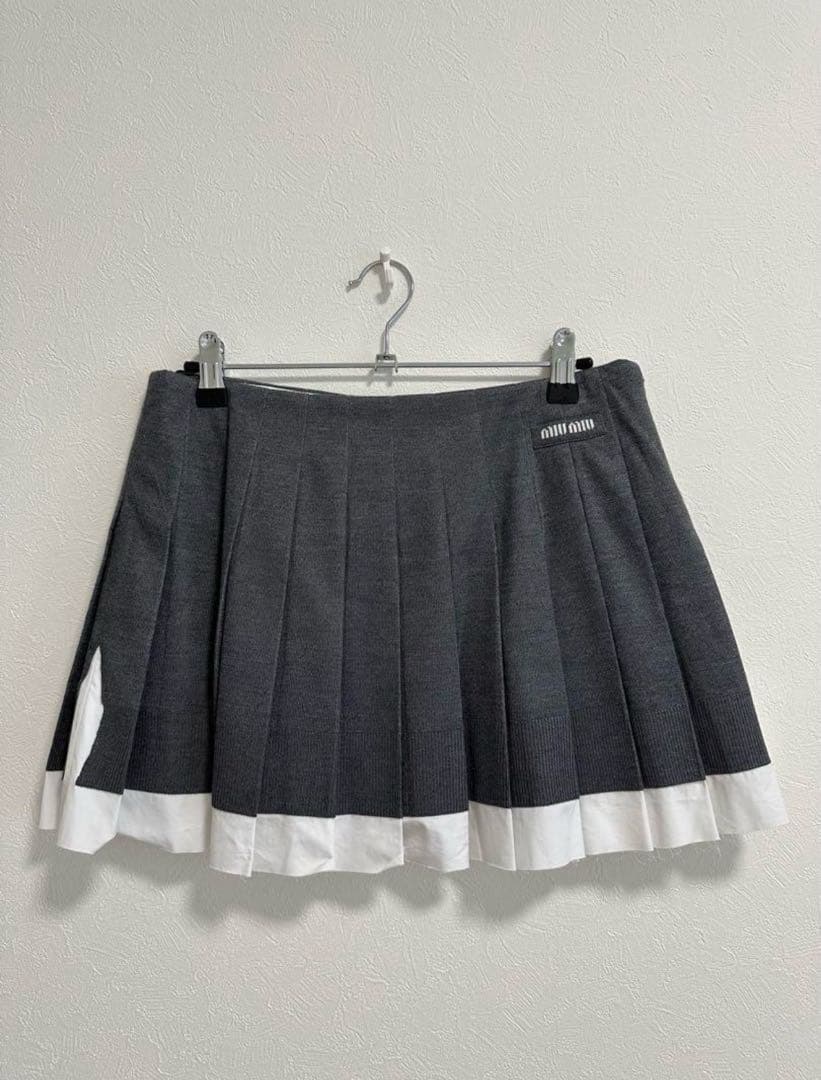専用【miumiu】プリーツミニスカート
